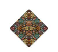 Juego de 10 tarjetas ambientadoras coloridas con estampado de calaveras de azúcar, hojas colgantes perfumadas para coche, juego de ambientador para decoración de coche