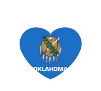 Juego de 10 tarjetas ambientadoras con diseño de bandera del estado de Oklahoma, para decoración de coche, hojas colgantes perfumadas