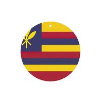 Juego de 10 tarjetas ambientadoras con diseño de bandera del Reino de Hawái, para decoración de coche