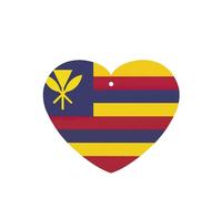 Juego de 10 tarjetas ambientadoras con diseño de bandera del Reino de Hawái, para decoración de coche