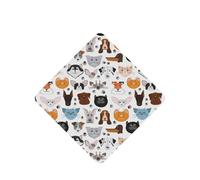 Juego de 10 tarjetas ambientadoras con diseño de caras de gato y perro, diseño de bulldog y beagle, labrador, para decoración de coche