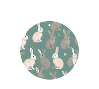 Juego de 10 tarjetas ambientadoras con diseño de conejo para decoración de coche, con diseño de fondo de conejo, para decoración de coche