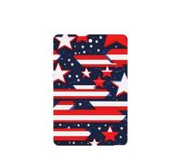 Juego de 10 tarjetas ambientadoras con diseño de rayas patrióticas para el Día de la Independencia, hojas aromáticas para coche, para decoración de coche