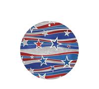 Juego de 10 tarjetas ambientadoras con diseño de rayas patrióticas para el Día de la Independencia, hojas colgantes perfumadas para coche, para decoración de coche