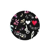 Juego de 10 tarjetas ambientadoras con diseño de símbolos musicales, para decoración de coche, con diseño de símbolos musicales