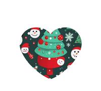 Juego de 10 tarjetas ambientadoras con estampado de árbol de Navidad y muñeco de nieve, hojas colgantes perfumadas para coche, para decoración de coche