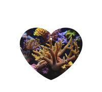 Juego de 10 tarjetas ambientadoras con estampado de arrecife de coral, para decoración de coche, hojas colgantes perfumadas para coche