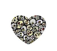 Juego de 10 tarjetas ambientadoras con estampado de calavera de Halloween, para decoración de coche, hojas colgantes perfumadas para coche