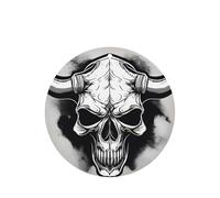 Juego de 10 tarjetas ambientadoras con estampado de calavera de toro, para decoración de coche, hojas colgantes perfumadas para coche