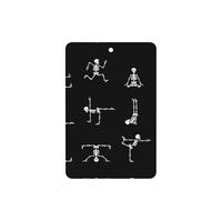 Juego de 10 tarjetas ambientadoras con estampado de calavera para yoga, para decoración de coche