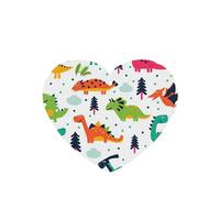Juego de 10 tarjetas ambientadoras con estampado de dinosaurios coloridos, hojas colgantes perfumadas para coche, para decoración de coche