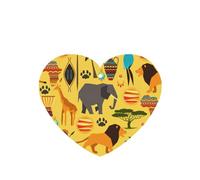 Juego de 10 tarjetas ambientadoras con estampado de elefante africano, hojas colgantes perfumadas para coche, para decoración de coche