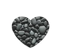 Juego de 10 tarjetas ambientadoras con estampado de guijarros negros, hojas colgantes perfumadas para coche, para decoración de coche