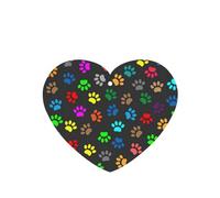 Juego de 10 tarjetas ambientadoras con estampado de huellas de perro coloridas, hojas colgantes perfumadas para coche, juego de ambientador para decoración de coche