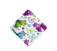 Juego de 10 tarjetas ambientadoras con estampado de mariposas coloridas de primavera, juego de ambientadores para decoración de coche