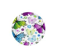 Juego de 10 tarjetas ambientadoras con estampado de mariposas coloridas de primavera, juego de ambientadores para decoración de coche
