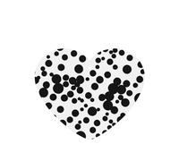 Juego de 10 tarjetas ambientadoras con estampado de puntos grandes en blanco y negro, para decoración de coche, hojas colgantes perfumadas para coche