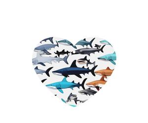 Juego de 10 tarjetas ambientadoras con estampado de tiburones para decoración de coche, con aroma a coche