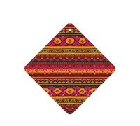 Juego de 10 tarjetas ambientadoras de arte popular mexicano con impresión bohemia, hojas colgantes perfumadas para coche, para decoración de coche