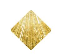 Juego de 10 tarjetas ambientadoras doradas con estampado brillante, para decoración de coche, hojas colgantes perfumadas para coche