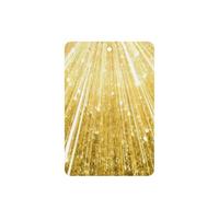 Juego de 10 tarjetas ambientadoras doradas con estampado brillante, para decoración de coche, hojas colgantes perfumadas para coche