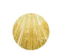 Juego de 10 tarjetas ambientadoras doradas con estampado brillante, para decoración de coche, hojas colgantes perfumadas para coche