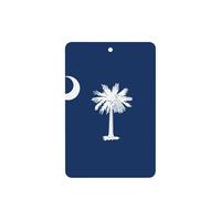 Juego de 10 tarjetas de ambientador con diseño de bandera de Carolina del Sur, para decoración de coche