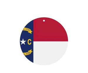 Juego de 10 tarjetas de ambientador con diseño de bandera del estado de Carolina del Norte, hojas colgantes perfumadas para coche, para decoración de coche