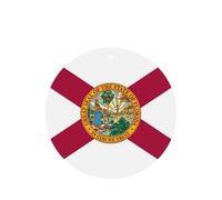 Juego de 10 tarjetas de ambientador con diseño de bandera del estado de Florida, para decoración de coche