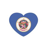 Juego de 10 tarjetas de ambientador con diseño de bandera del estado de Minnesota, para decoración de coche