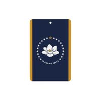 Juego de 10 tarjetas de ambientador con diseño de bandera del estado de Mississippi, para decoración de coche