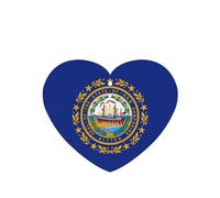 Juego de 10 tarjetas de ambientador con diseño de bandera del estado de New Hampshire, para decoración de coche