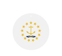 Juego de 10 tarjetas de ambientador con diseño de bandera del estado de Rhode Island, para decoración de coche