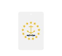 Juego de 10 tarjetas de ambientador con diseño de bandera del estado de Rhode Island, para decoración de coche