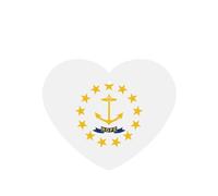 Juego de 10 tarjetas de ambientador con diseño de bandera del estado de Rhode Island, para decoración de coche