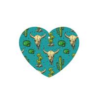 Juego de 10 tarjetas de ambientador con diseño de cactus y calavera de toro, para decoración de coche