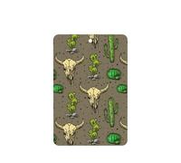 Juego de 10 tarjetas de ambientador con diseño de calavera de toro y cactus lindos para decoración de coche