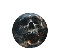 Juego de 10 tarjetas de ambientador con diseño de calavera fantasma de terror, para decoración de coche