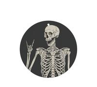 Juego de 10 tarjetas de ambientador con diseño de calavera y hueso de esqueleto, hojas perfumadas para coche, para decoración de coche