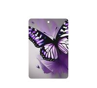 Juego de 10 tarjetas de ambientador con diseño de mariposa morada, para decoración de coche, con diseño de mariposas moradas
