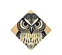 Juego de 10 tarjetas de ambientador con estampado de búho, para decoración de coche