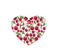 Juego de 10 tarjetas de ambientador con estampado de cerezas rojas, hojas colgantes perfumadas para coche, para decoración de coche