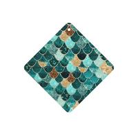 Juego de 10 tarjetas de ambientador con estampado de escamas de pez sirena, juego de ambientador para decoración de coche