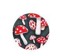 Juego de 10 tarjetas de ambientador con estampado de hongos rojos y blancos, para decoración de coche