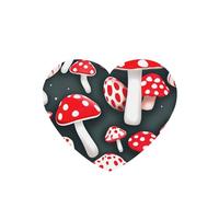 Juego de 10 tarjetas de ambientador con estampado de hongos rojos y blancos, para decoración de coche