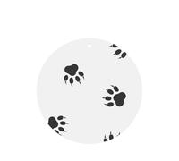 Juego de 10 tarjetas de ambientador con estampado de huellas de oso, para decoración de coche