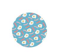 Juego de 10 tarjetas de ambientador con estampado de huevo de perro caliente, hojas colgantes perfumadas para coche, juego de ambientador para decoración de coche