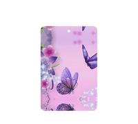 Juego de 10 tarjetas de ambientador con estampado de mariposas moradas, para decoración de coche