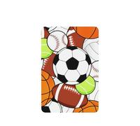 Juego de 10 tarjetas de ambientador con estampado de pelota deportiva, para decoración de coche, con aroma de bola