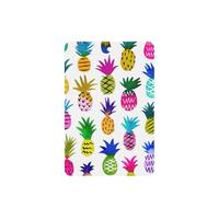 Juego de 10 tarjetas de ambientador con estampado de piña arcoíris, hojas colgantes perfumadas para coche, para decoración de coche